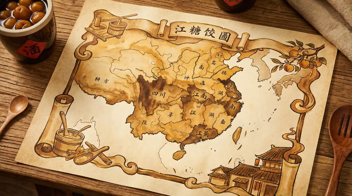 全国蜜饯工坊分布图 - 糖心视频 - 各地特色蜜饯产地